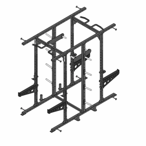PMX Series Double Half Rack, 3x2 11g Uprights