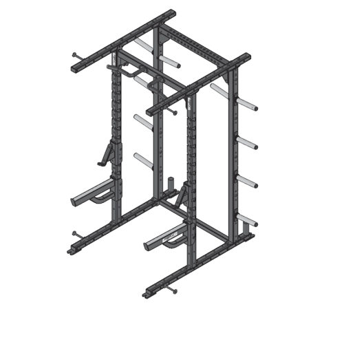 PMX Series Half Rack, 3x3 7g Uprights